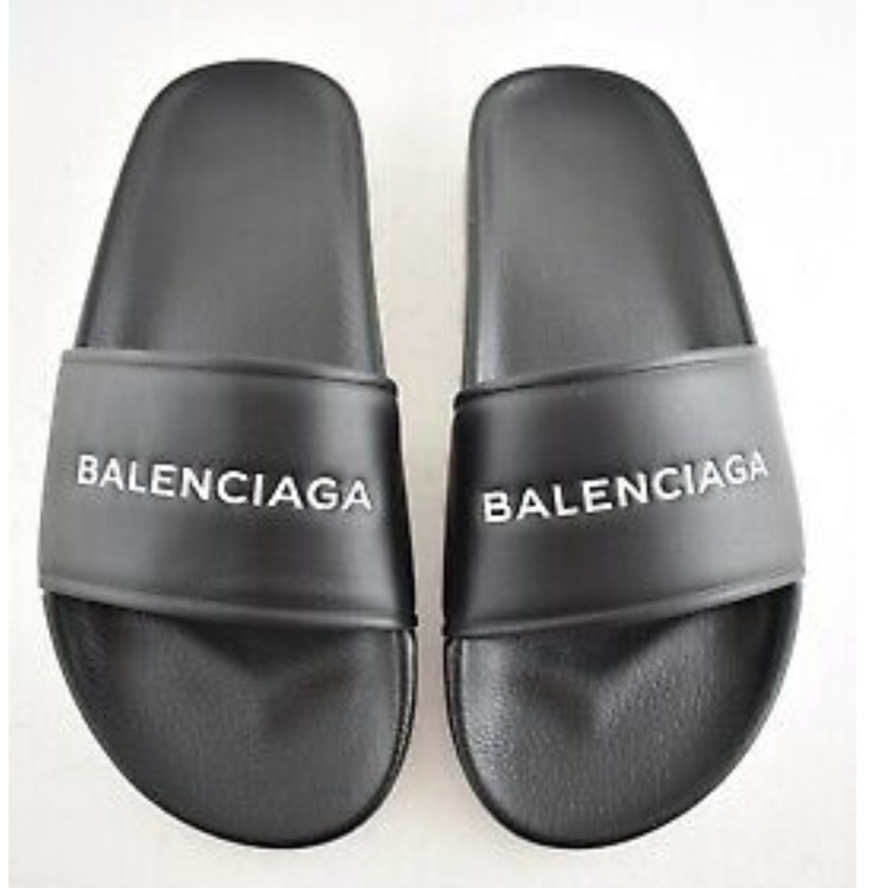 Balenciaga Leather Slides